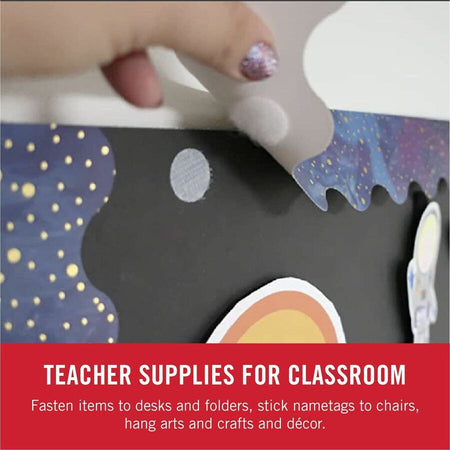 VELCRO® Thin Clear Fasteners 5/8in Circles 75 ct - 0.63’’ Diameter - Water Resistant - Hook & Loop