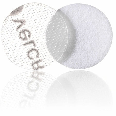 VELCRO® Thin Clear Fasteners 5/8in Circles 75 ct - 0.63’’ Diameter - Water Resistant - Hook & Loop