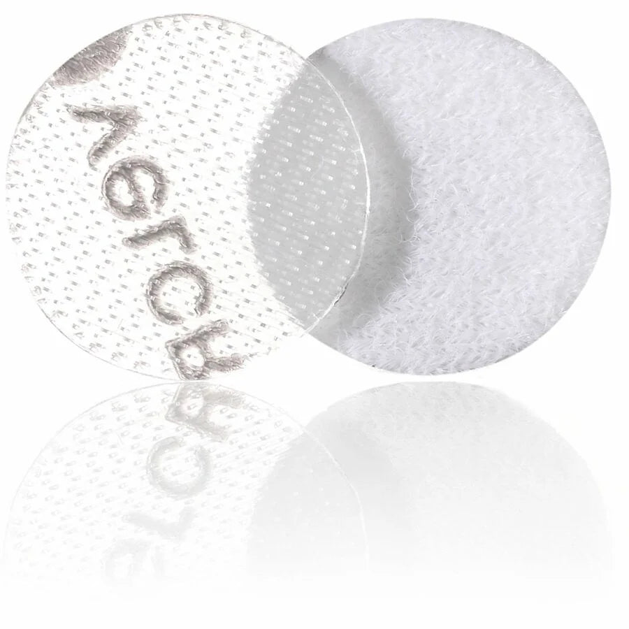 VELCRO® Thin Clear Fasteners 5/8in Circles - 75 ct Water Resistant for Indoor & Outdoor Crafting - Hook Loop