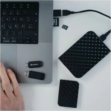 Verbatim 64GB microSDXC - Class 10/UHS-I (U1) V10 - TAA Compliant - Memory & USB Drives