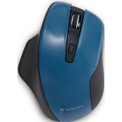 Verbatim Blue LED Wireless Mouse - Dark Teal 1600 dpi - Keyboards & Mice