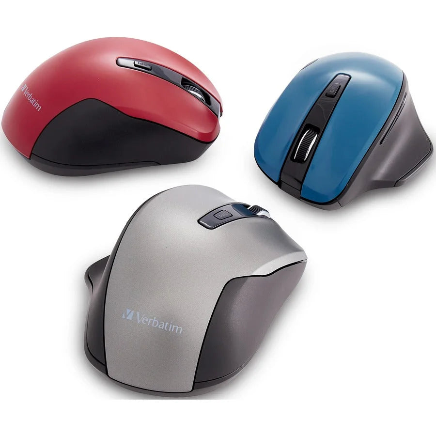 Verbatim Blue LED Wireless Mouse - Dark Teal 1600 dpi - Keyboards & Mice