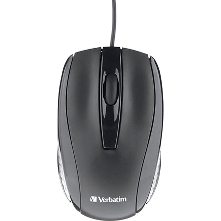 Verbatim Corded Optical Mouse - Black - 2000