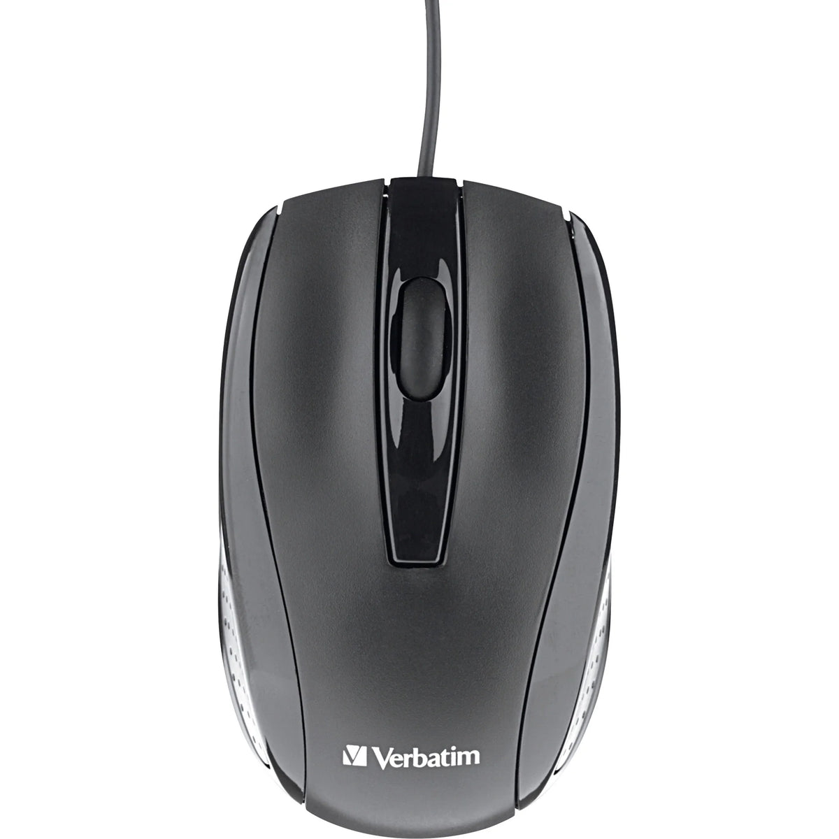Verbatim Corded Optical Mouse - Black Scroll Wheel - Keyboards & Mice