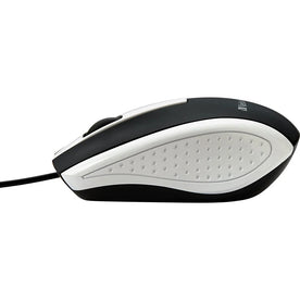 Verbatim Corded Optical Mouse - White USB Type A Scroll Wheel - Keyboards & Mice