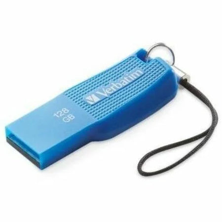 Verbatim Ergo 128GB USB 3.0 Flash Drive - Blue - Lifetime Warranty - Memory & Drives