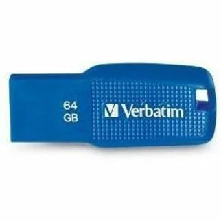 Verbatim Ergo 64GB USB 3.0 Flash Drive - Blue - Lifetime Warranty - Memory & Drives