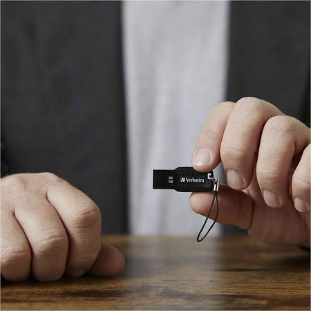 Verbatim Ergo 64GB USB Flash Drive - Black 2.0 - Memory & Drives