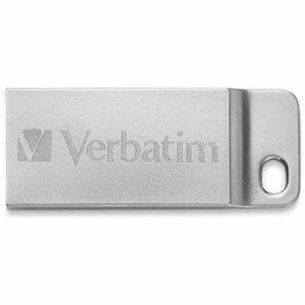 Verbatim Metal Executive USB Flash Drive: 64GB Silver Lifetime Warranty - Memory & Drives