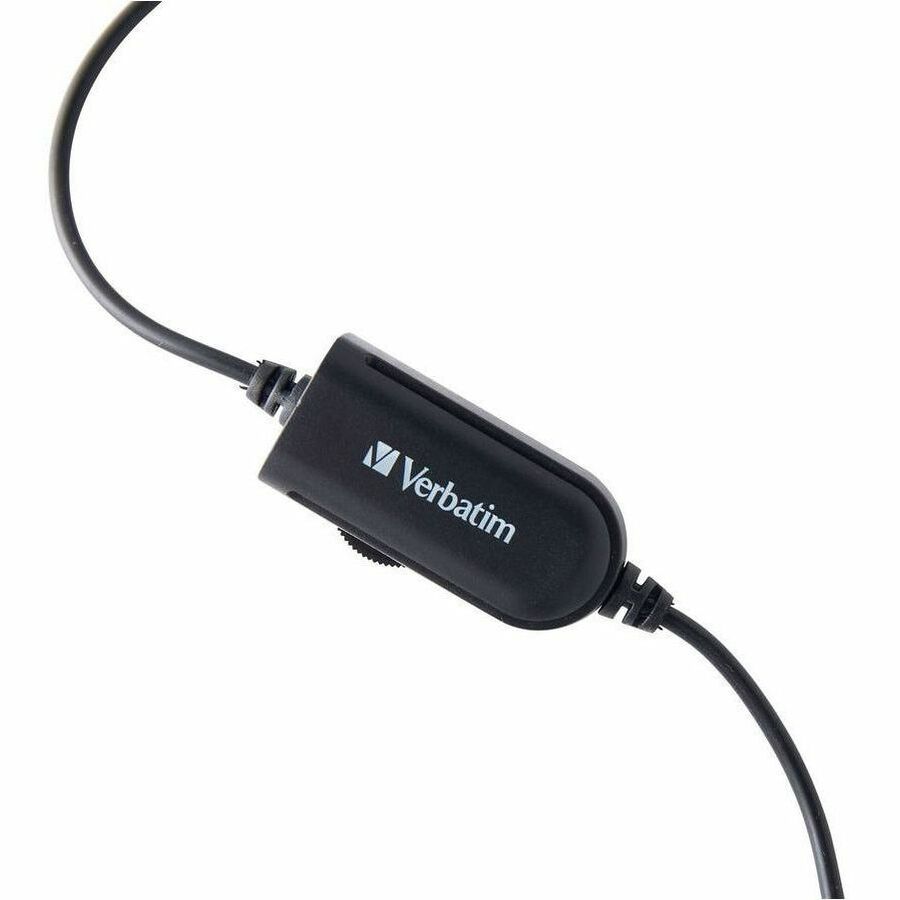 Verbatim Mono Headset with Microphone and In-Line Remote - Alternate-Image1