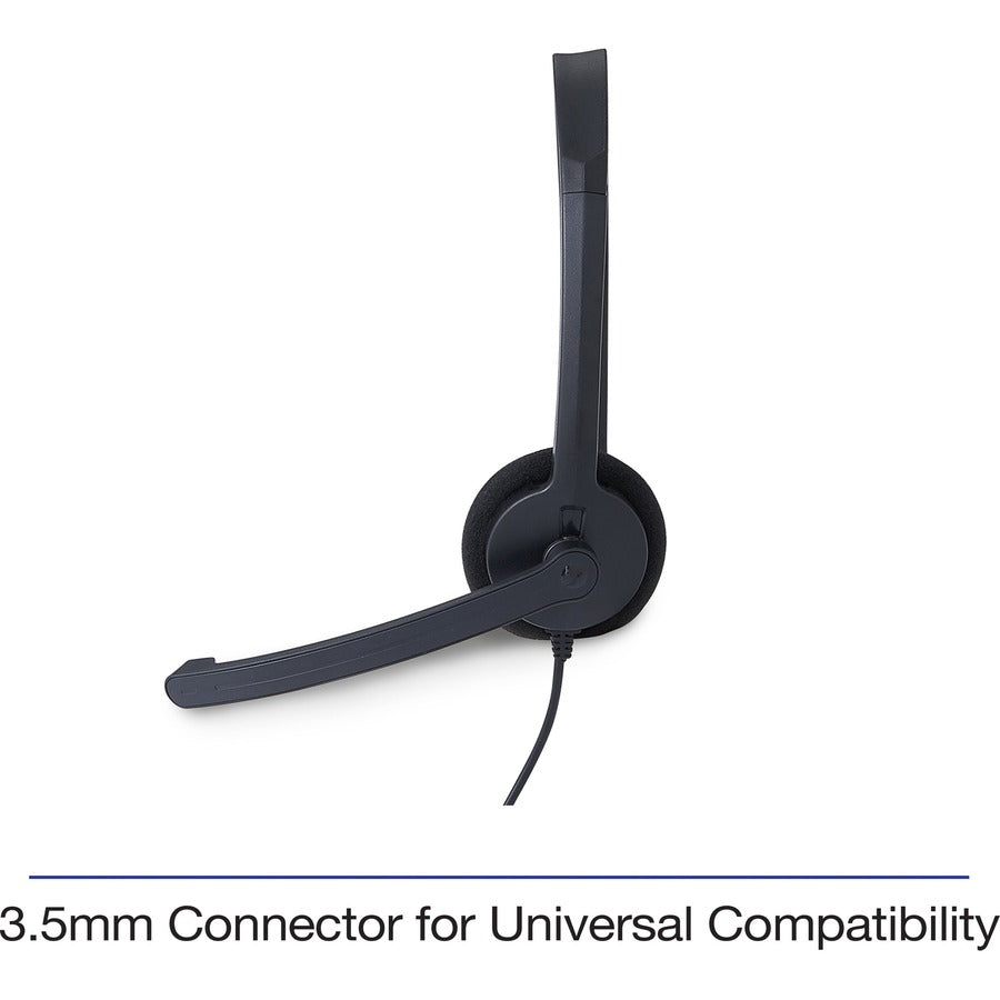 Verbatim Mono Headset with Microphone and In-Line Remote - Alternate-Image2