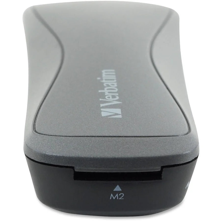 Verbatim Pocket Card Reader: USB 2.0 - Graphite - External - 1 Each - Memory & Drives