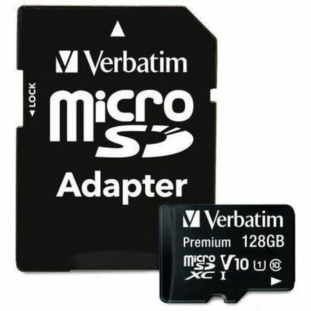 Verbatim Premium 128 GB Class 10/UHS-I microSDXC - 1 Each - TAA Compliant - Alternate-Image1