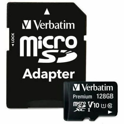 Verbatim Premium 128GB microSDXC - TAA Compliant - Lifetime Warranty - Memory & USB Drives