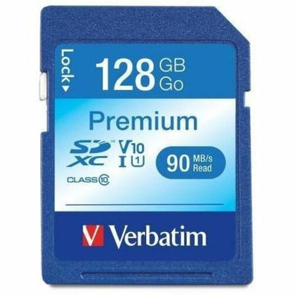 Verbatim Premium 128GB SDXC - TAA Compliant - 70MB/s Read - Memory & USB Drives