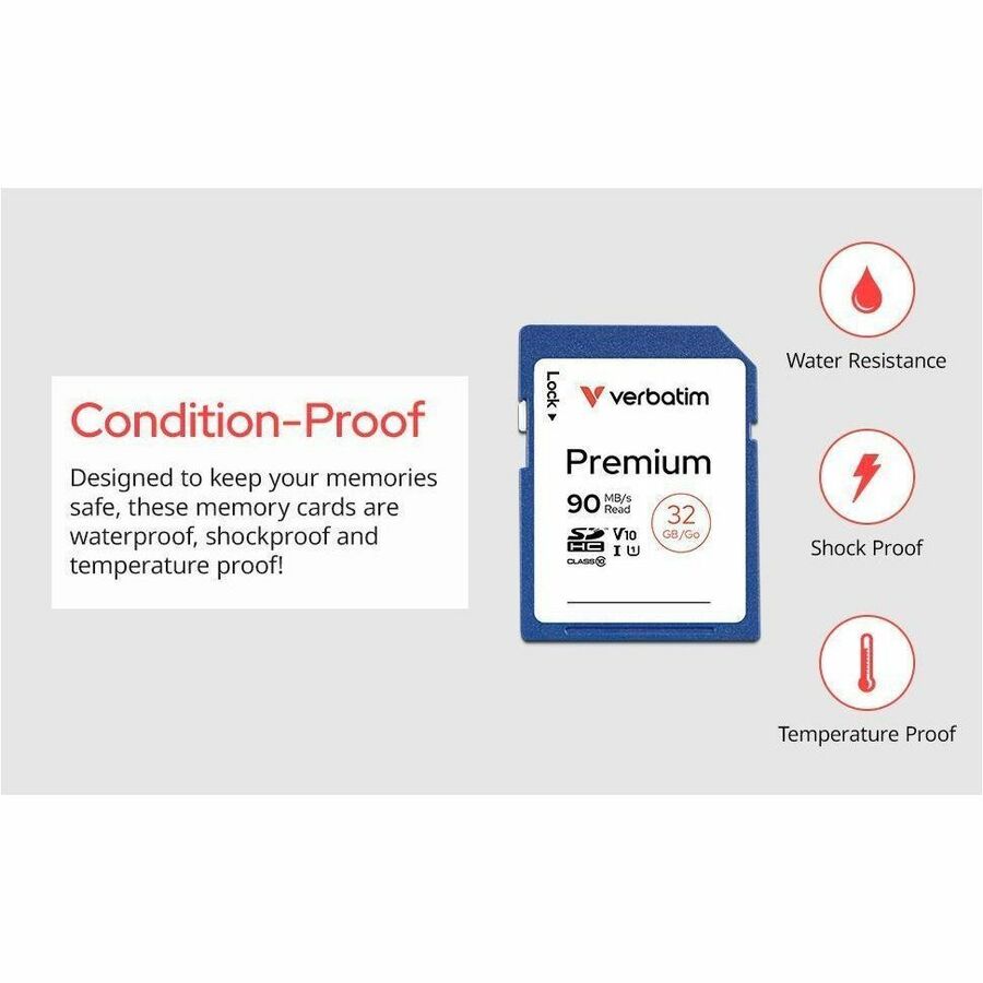 Verbatim Premium 256 GB Class 10/UHS-I (U1) SDXC - 1 Each - TAA Compliant - Alternate-Image9