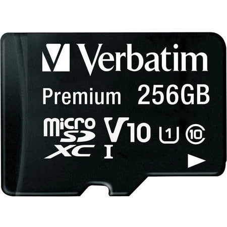Verbatim Premium 256GB microSDXC - 100 MB/s Read - Lifetime Warranty - Memory & USB Drives