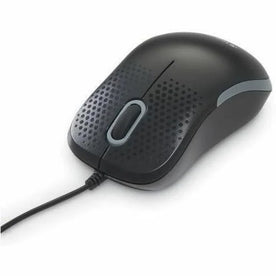 Verbatim Silent Corded Optical Mouse - Black - USB Type A - Scroll Wheel - Keyboards & Mice