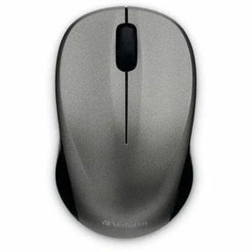 Verbatim Silent Wireless Blue LED Mouse: Graphite Optical Radio Frequency - Keyboards & Mice