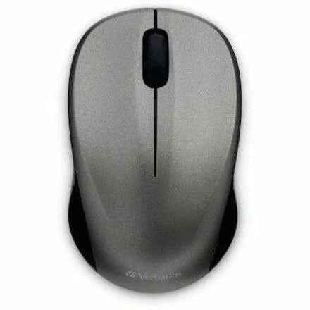 Verbatim Silent Wireless Blue LED Mouse: Graphite Optical Radio Frequency - Keyboards & Mice
