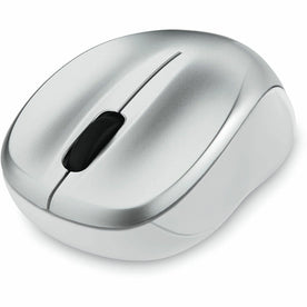 Verbatim Silent Wireless Blue LED Mouse - Sleek Silver Design - Keyboards & Mice