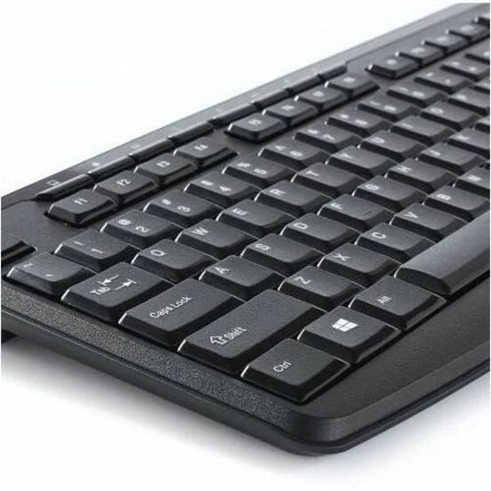 Verbatim Silent Wireless Mouse and Keyboard Set - Black with Blue LED - Keyboards & Mice