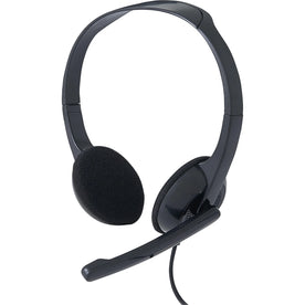 Verbatim Stereo Headset with Microphone - Wired Binaural Headphones