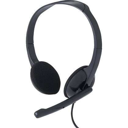 Verbatim Stereo Headset with Microphone - Wired Binaural Headphones