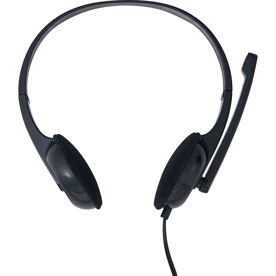 Verbatim Stereo Headset with Microphone - Wired Binaural Headphones