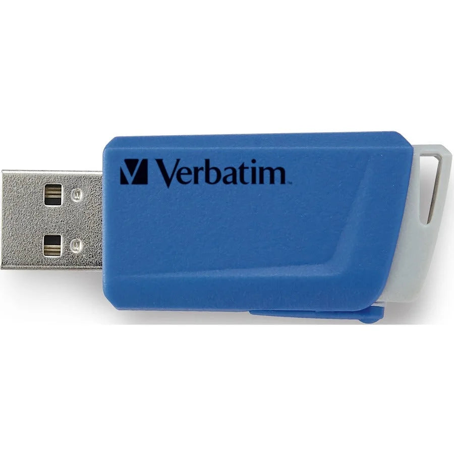 Verbatim Store ’n’ Click 16GB USB Flash Drive - Blue/Yellow - 2 Pack - Memory & Drives