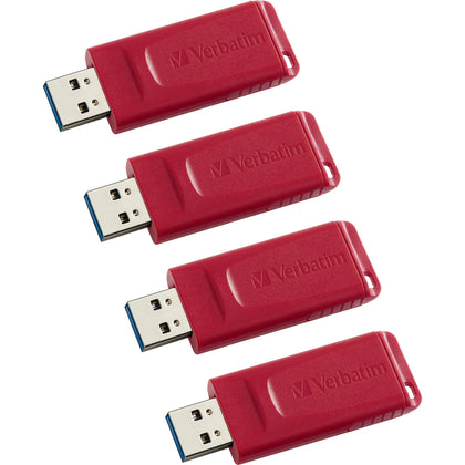 Verbatim Store ’n’ Go 16GB USB Flash Drives - Red (4/Carton) - Memory &