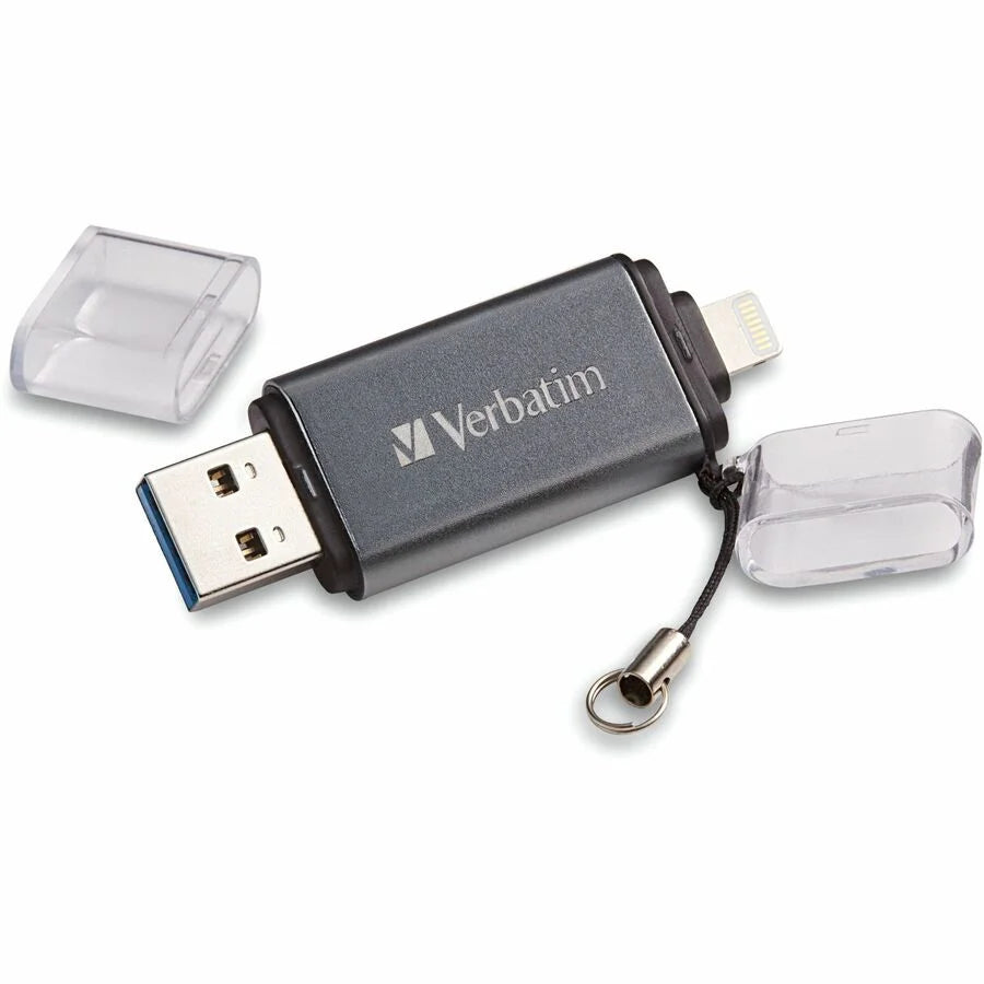 Verbatim Store ’n’ Go Dual Flash Drive - 16GB USB 3.2 - Graphite - Memory & Drives