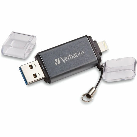 Verbatim Store ’n’ Go Dual Flash Drive - 16GB USB 3.2 - Graphite - Memory & Drives
