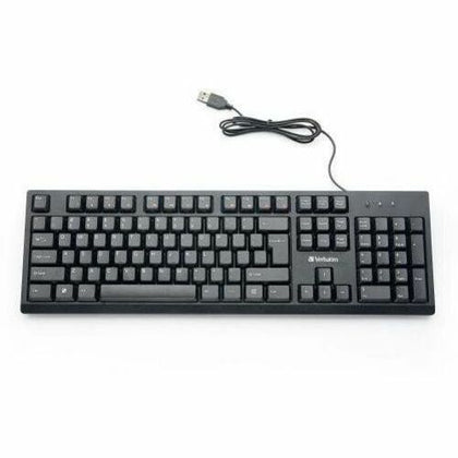 Verbatim Wired Keyboard: USB Interface Multimedia Hot Keys - Keyboards & Mice