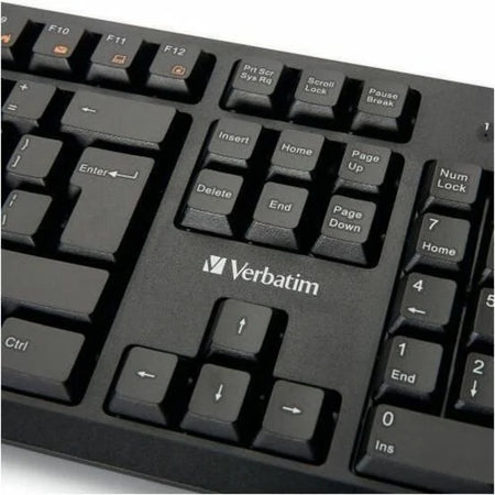 Verbatim Wired Keyboard: USB Interface Multimedia Hot Keys - Keyboards & Mice