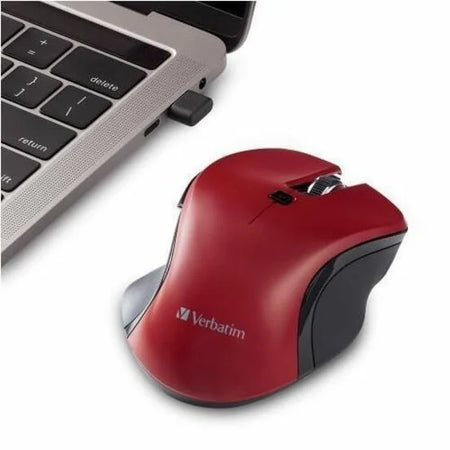 Verbatim Wireless Blue LED Mouse - 1600 dpi Optical 6 Buttons - Keyboards & Mice
