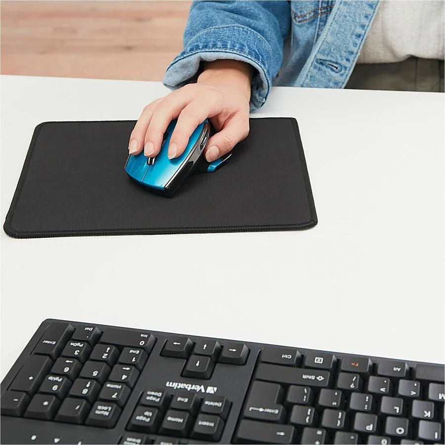 Verbatim Wireless Desktop Deluxe Mouse: Blue LED 1600 dpi - Keyboards & Mice