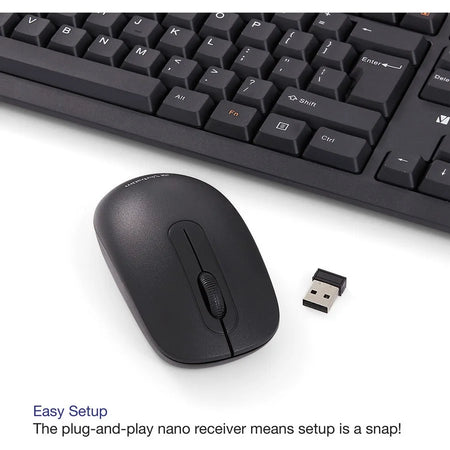 Verbatim Wireless Keyboard And Mouse Combo - Bluetooth 2.4GHz - Multimedia Hot Keys - Keyboards & Mice