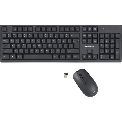 Verbatim Wireless Keyboard And Mouse Combo - Bluetooth 2.4GHz - Multimedia Hot Keys - Keyboards & Mice