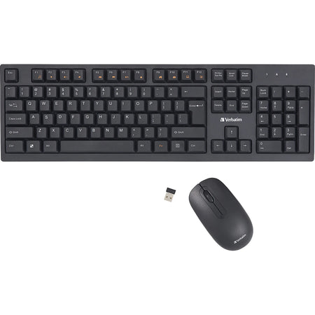 Verbatim Wireless Keyboard And Mouse Combo - Bluetooth 2.4GHz - Multimedia Hot Keys - Keyboards & Mice