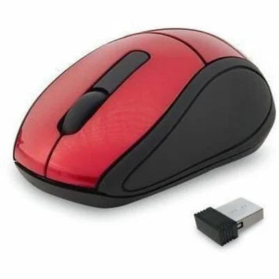 Verbatim Wireless Mini Travel Mouse - Red Optical 1600 dpi - Keyboards & Mice