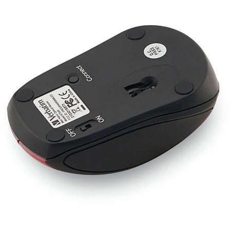 Verbatim Wireless Mini Travel Mouse - Red Optical 1600 dpi - Keyboards & Mice