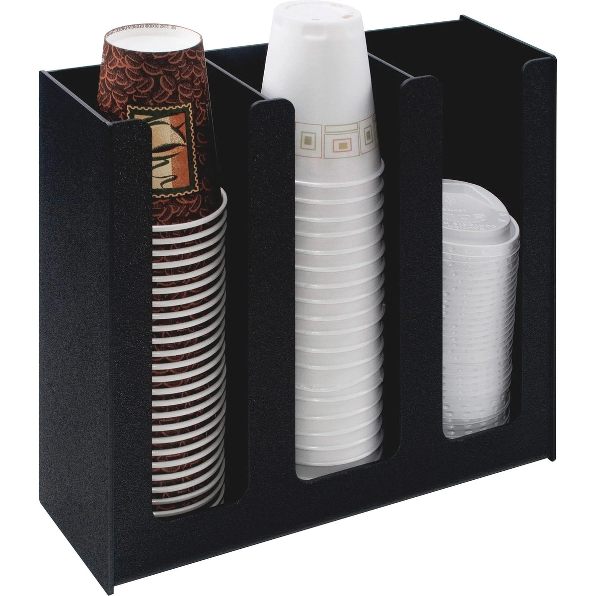 Vertiflex Cup and Lid Holder Organizer - Compact Black - Dispensers & Organizers