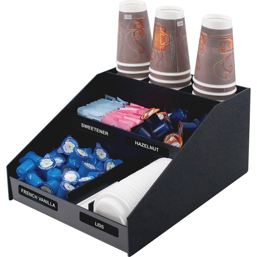 Vertiflex Horizontal Condiment Organizer - 9 Compartment(s) - 6 Divider(s) - 7.50’’ Height x 12’’ Width 16’’ Depth