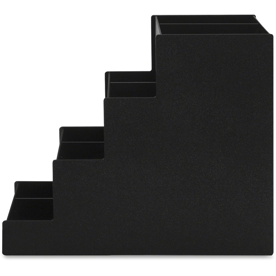 Vertiflex Narrow Condiment Organizer - 8 Compartment(s) - 4 Divider(s) - 15.88’’ Height x 6’’ Width 19’’ Depth - Black