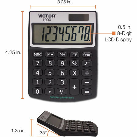 Victor 1000 Mini Desktop Calculator - Alternate-Image5