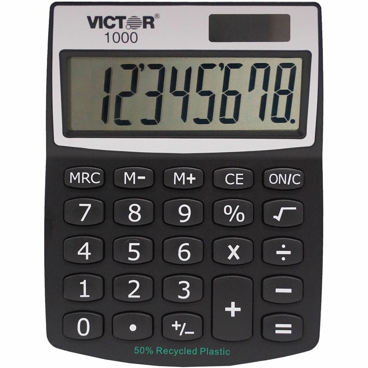 Victor 1000 Mini Desktop Calculator - Large LCD Battery Backup - Efficient Compact Design - Calculators