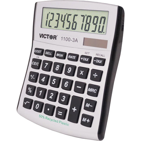 Victor 11003A Mini Desktop Calculator - Left