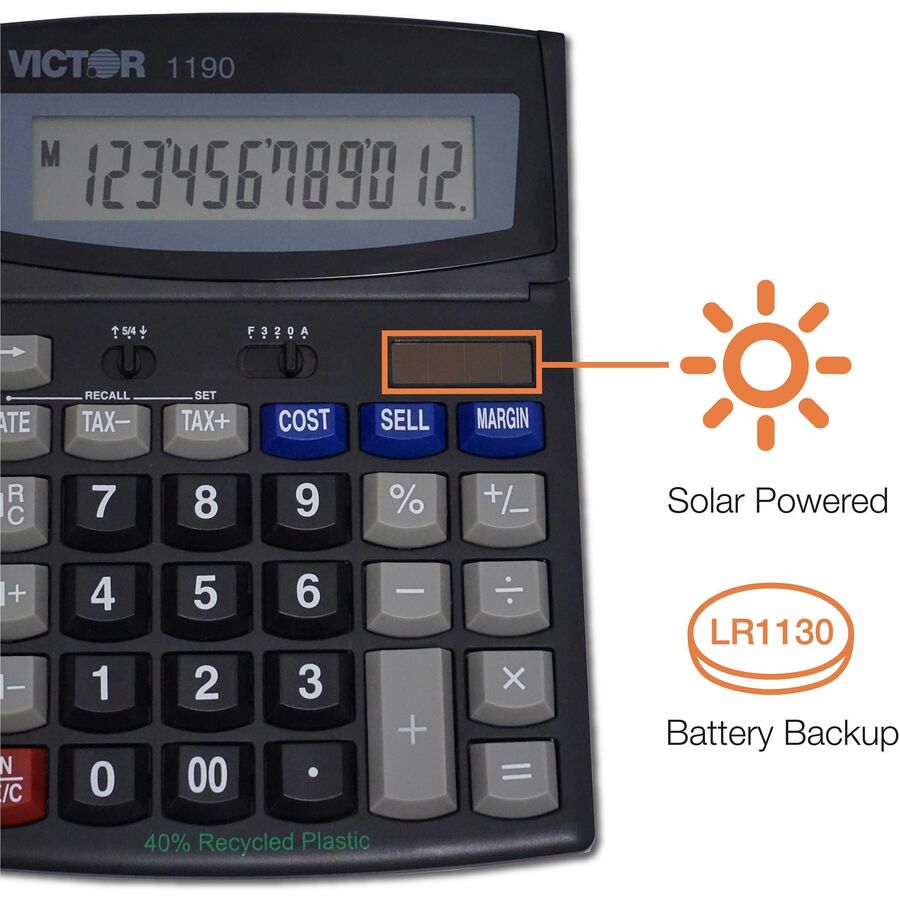 Victor 1190 Desktop Display Calculator - Alternate-Image3