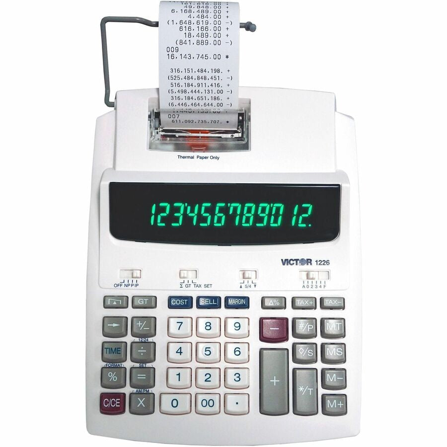 Victor 12-Digit Thermal Printing Calculator - Top